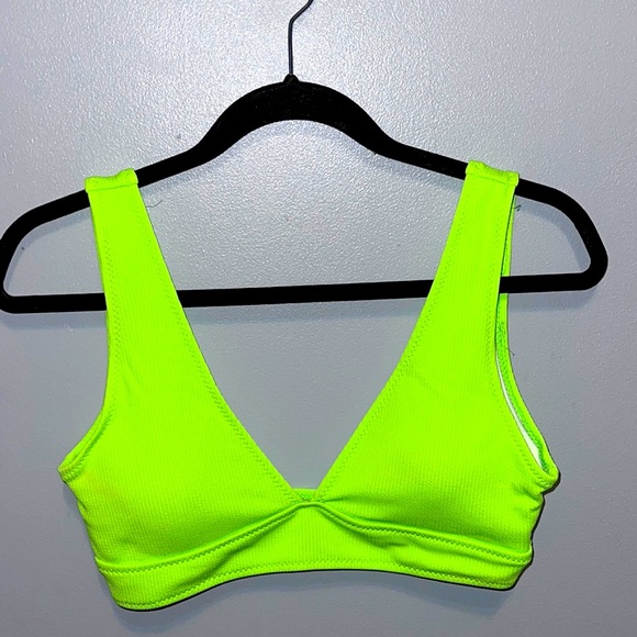 CUTE SUMMER BIKINI TOP/ NEON GREEN - Picture 1 of 3